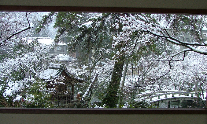 永観堂雪窓